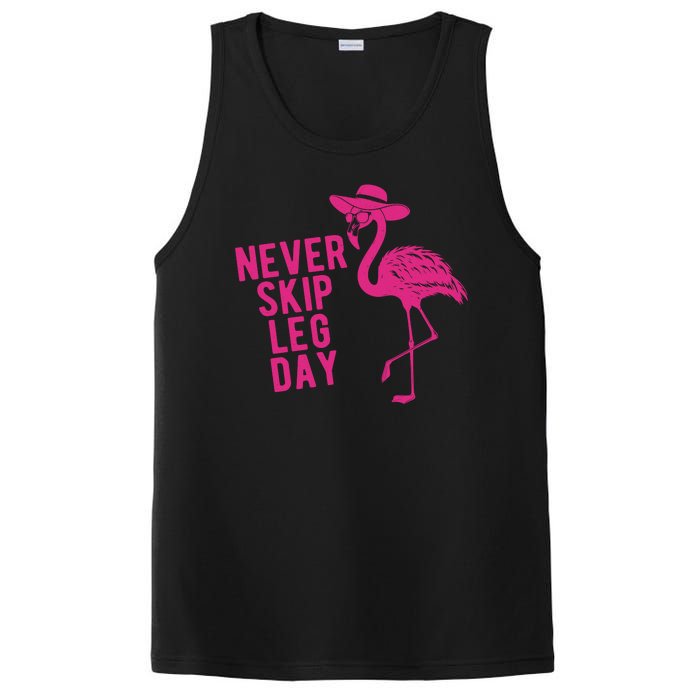 Never Skip Leg Day Flamingo PosiCharge Competitor Tank