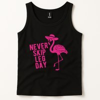 Never Skip Leg Day Flamingo Tank Top