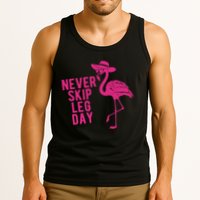 Never Skip Leg Day Flamingo Tank Top