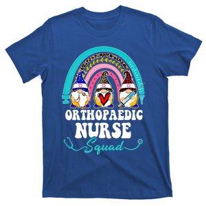 Nurse Squad Leopard Rainbow Gnome Orthopaedic Nurse Funny Gift T-Shirt