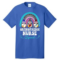 Nurse Squad Leopard Rainbow Gnome Orthopaedic Nurse Funny Gift Tall T-Shirt