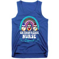 Nurse Squad Leopard Rainbow Gnome Orthopaedic Nurse Funny Gift Tank Top