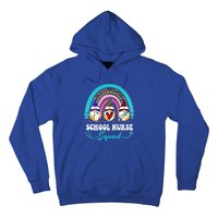 Nurse Squad Leopard Rainbow Gnome School Nurse Gift Hoodie