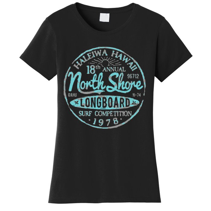 North Shore Long Board Surf Women's T-Shirt