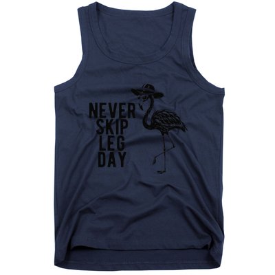 Never Skip Leg Day Flamingo Bird Tank Top