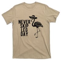 Never Skip Leg Day Flamingo Bird T-Shirt