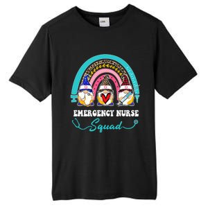 Nurse Squad Leopard Rainbow Gnome Emergency Nurse Meaningful Gift Tall Fusion ChromaSoft Performance T-Shirt