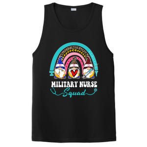 Nurse Squad Leopard Rainbow Gnome Military Nurse Gift PosiCharge Competitor Tank