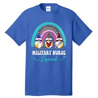 Nurse Squad Leopard Rainbow Gnome Military Nurse Gift Tall T-Shirt