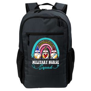 Nurse Squad Leopard Rainbow Gnome Military Nurse Gift Daily Commute Backpack