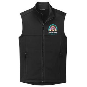 Nurse Squad Leopard Rainbow Gnome Military Nurse Gift Collective Smooth Fleece Vest