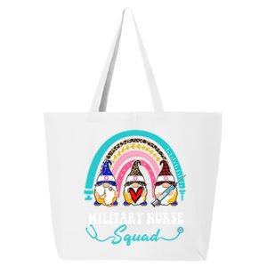 Nurse Squad Leopard Rainbow Gnome Military Nurse Gift 25L Jumbo Tote