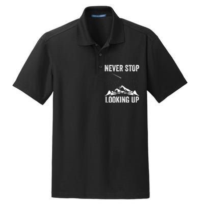 Never Stop Looking Up Amateur Astronomy Stargazing Astronomy Space Constellation Dry Zone Grid Polo