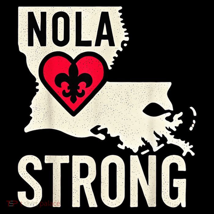 Nola Strong Louisiana Map Heart Supporting New Orleans 2025 Wool Snapback Cap