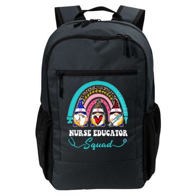 Nurse Squad Leopard Rainbow Gnome Nurse Educator Gift Daily Commute Backpack