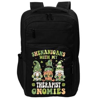 Nurses Shenanigans Love Gnomes St Patricks Day Impact Tech Backpack