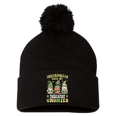 Nurses Shenanigans Love Gnomes St Patricks Day Pom Pom 12in Knit Beanie