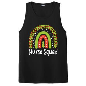 Nurse Squad Leopard Rainbow Christmas Nurses Pajamas Gift PosiCharge Competitor Tank