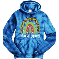 Nurse Squad Leopard Rainbow Christmas Nurses Pajamas Gift Tie Dye Hoodie