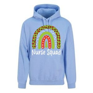 Nurse Squad Leopard Rainbow Christmas Nurses Pajamas Gift Unisex Surf Hoodie