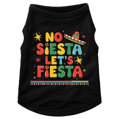 No Siesta Lets Fiesta Funny Cinco De Mayo Mexican Doggie Tank