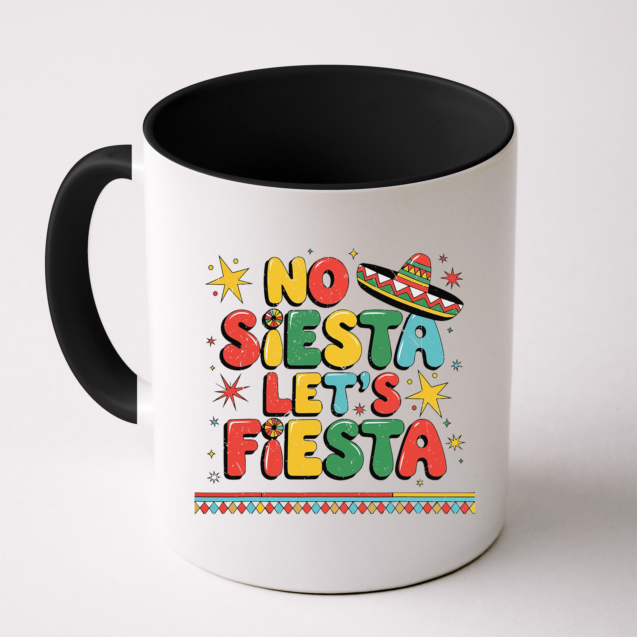 No Siesta Lets Fiesta Funny Cinco De Mayo Mexican Mug