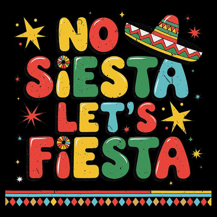 No Siesta Lets Fiesta Funny Cinco De Mayo Mexican Drawstring Bag