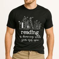 National School Librarian Day Books Reading Spring Flowers Meaningful Gift Cooling Performance Crew T-Shirt