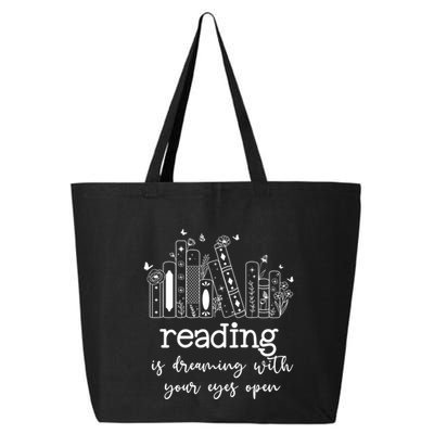 National School Librarian Day Books Reading Spring Flowers Meaningful Gift 25L Jumbo Tote