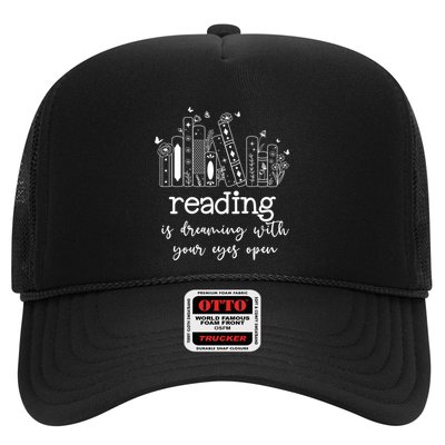 National School Librarian Day Books Reading Spring Flowers Meaningful Gift Trucker Hat