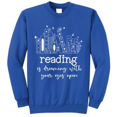 National School Librarian Day Books Reading Spring Flowers Meaningful Gift Sweatshirt