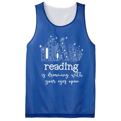 National School Librarian Day Books Reading Spring Flowers Meaningful Gift Mesh Reversible Basketball Jersey Tank