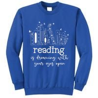 National School Librarian Day Books Reading Spring Flowers Meaningful Gift Tall Sweatshirt