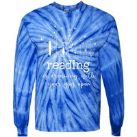 National School Librarian Day Books Reading Spring Flowers Meaningful Gift Tie-Dye Long Sleeve Shirt