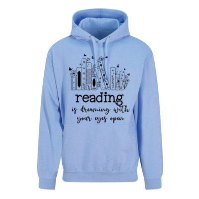 National School Librarian Day Books Reading Spring Flowers Meaningful Gift Unisex Surf Hoodie