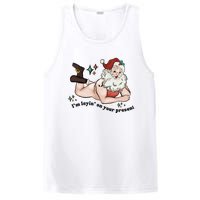 Naked Santa Layin On Your Present Funny Christmas Gag Gift White Elephant PosiCharge Competitor Tank