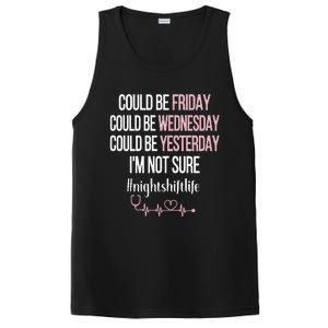 Night Shift Life Nursing Week Funny Night Shift Nurse PosiCharge Competitor Tank