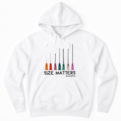 Needle Size Matters Funny Nursing Cna Nurse Life Hoodie
