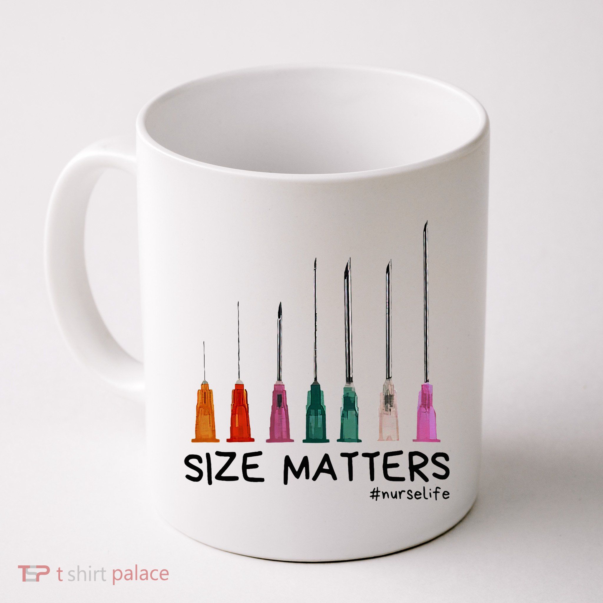 Needle Size Matters Funny Nursing Cna Nurse Life Mug