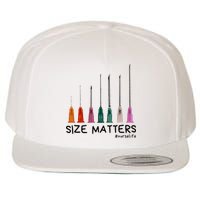 Needle Size Matters Funny Nursing Cna Nurse Life Wool Snapback Cap