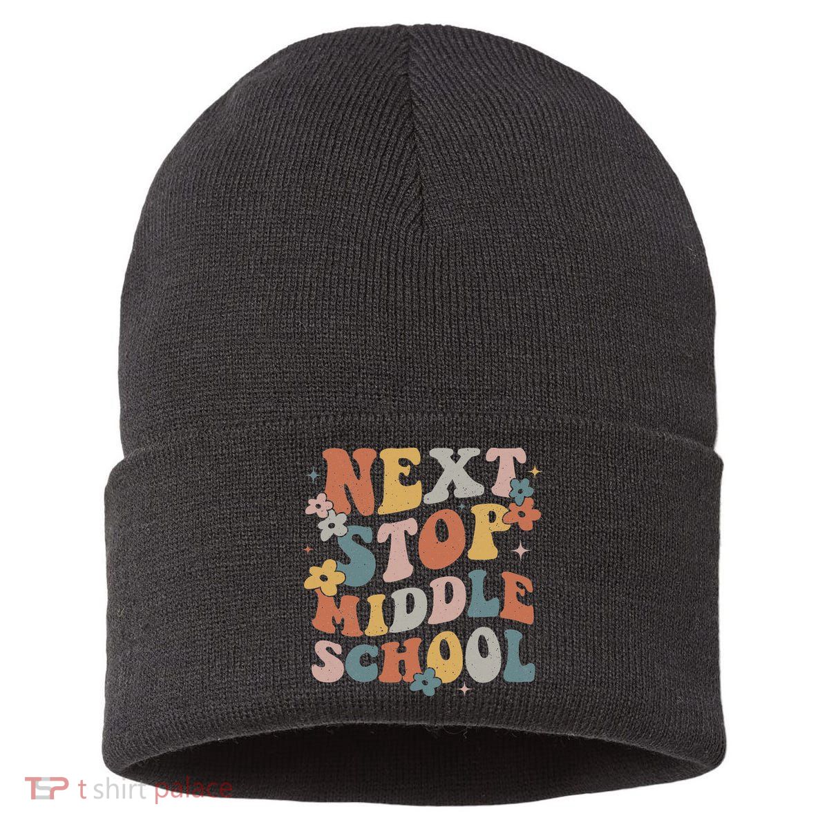 Next Stop Middle School Elementary School Graduation 2024 Sustainable Knit Beanie