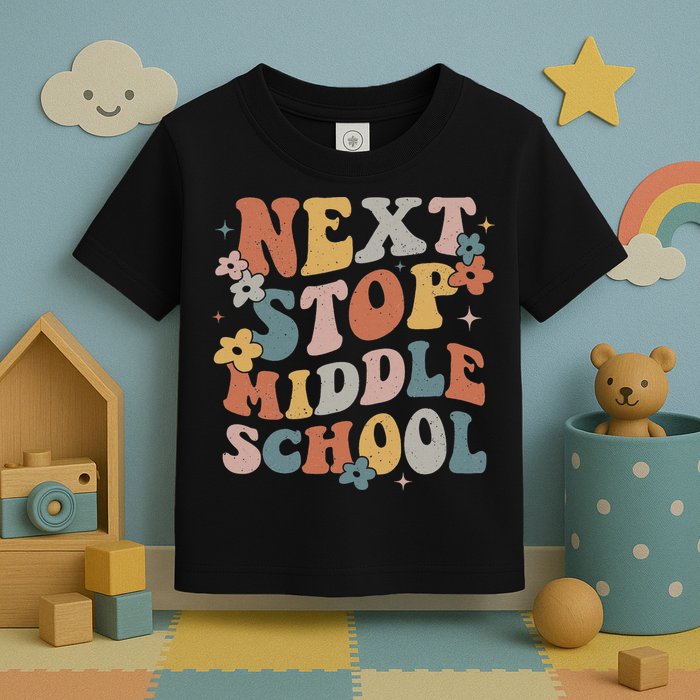 Next Stop Middle School Elementary School Graduation 2024 Toddler T-Shirt