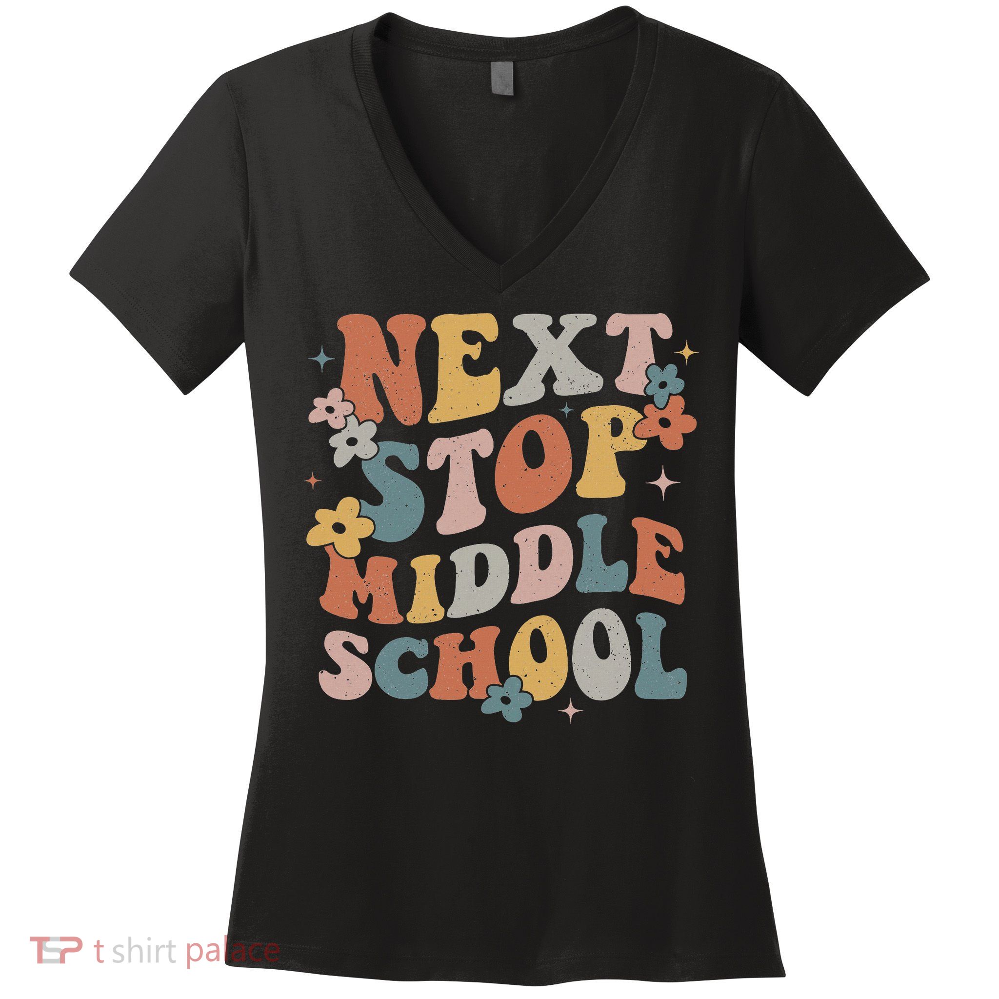 Next Stop Middle School Elementary School Graduation 2024 Women's V-Neck T-Shirt