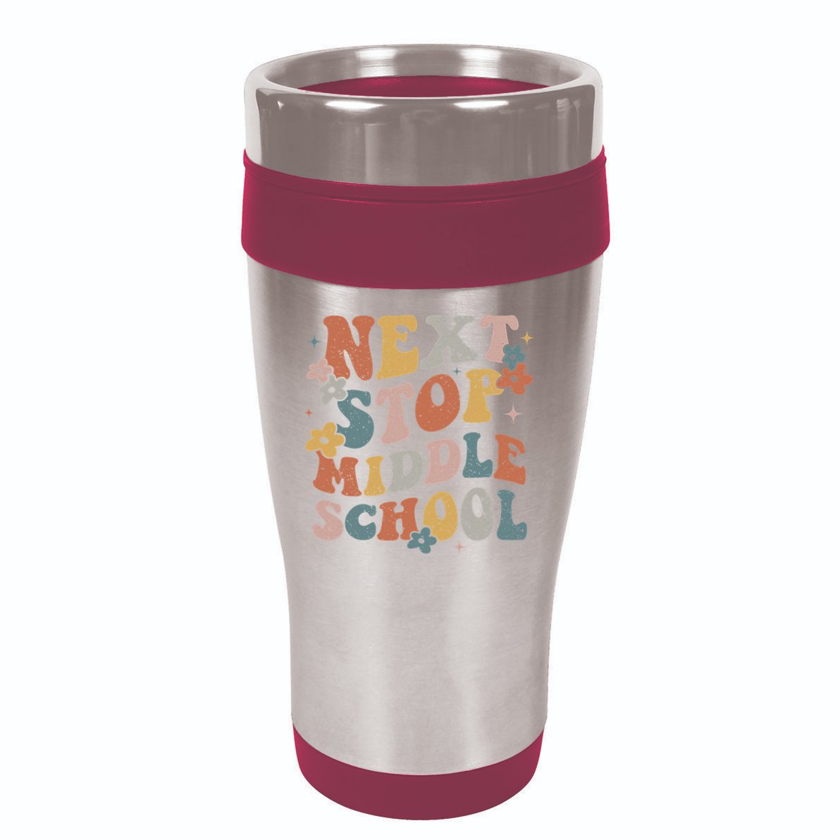 Next Stop Middle School Elementary School Graduation 2024 16oz Travel Tumbler