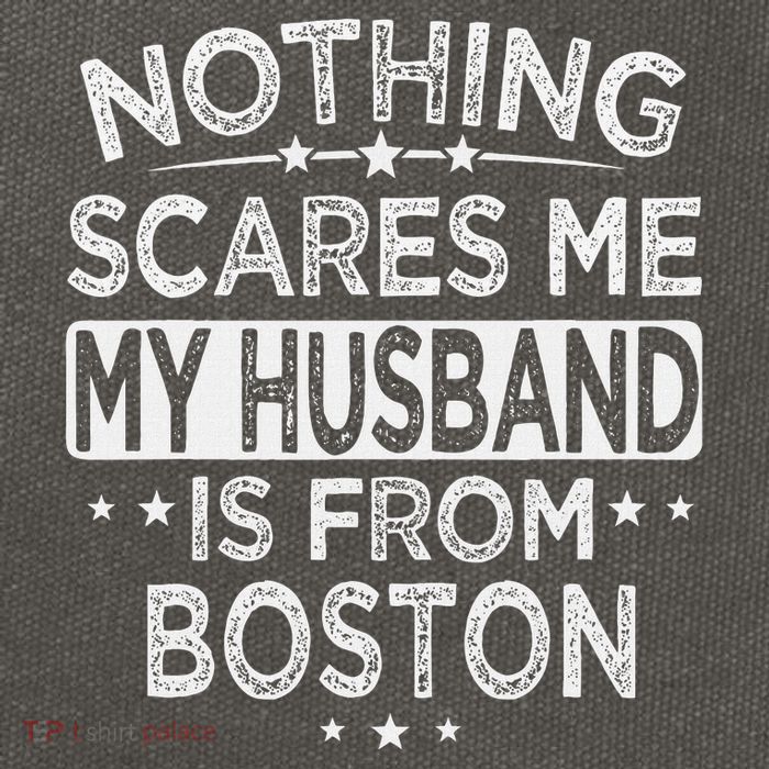 Nothing Scares Me My Husband Is From Boston Cotton Canvas Backpack