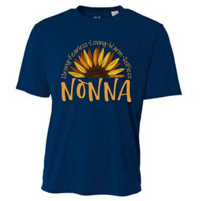 Nonna Sunflower Mothers Day Sunflower For Nonnas Cooling Performance Crew T-Shirt