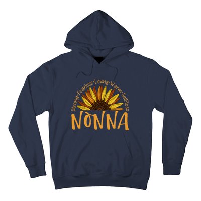 Nonna Sunflower Mothers Day Sunflower For Nonnas Hoodie