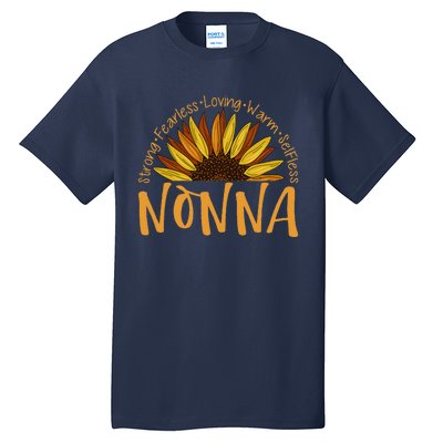 Nonna Sunflower Mothers Day Sunflower For Nonnas Tall T-Shirt