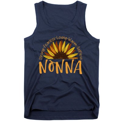 Nonna Sunflower Mothers Day Sunflower For Nonnas Tank Top