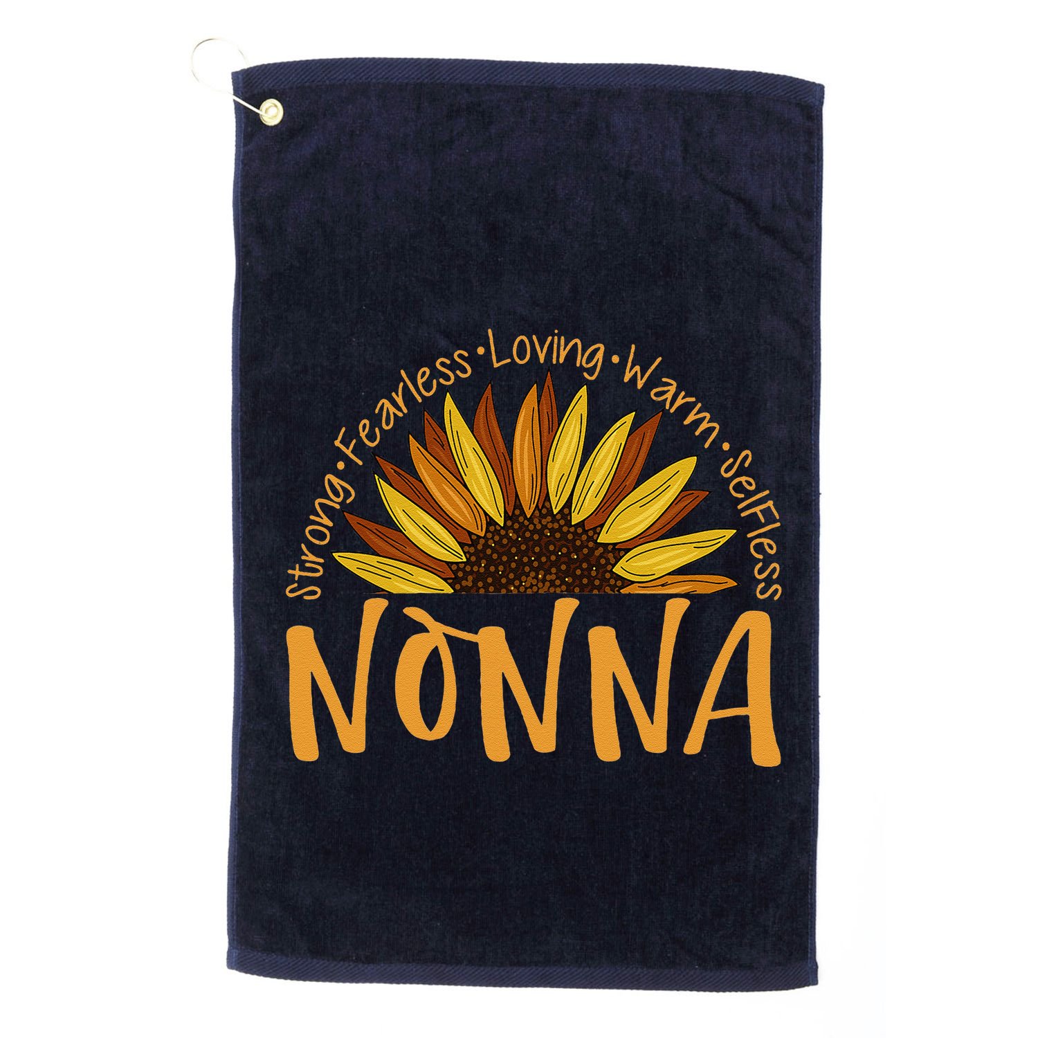 Nonna Sunflower Mothers Day Sunflower For Nonnas Golf Towel
